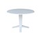 International Concepts 42 in. Solid Wood Round Dual Drop Leaf Dining Pedestal Table - 30.3 in.High in White K08-42DPT-23B - alternate 5